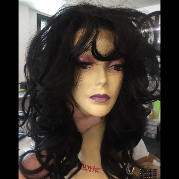 Long black curly wig sale full lace 2019 hairstyle main image 7